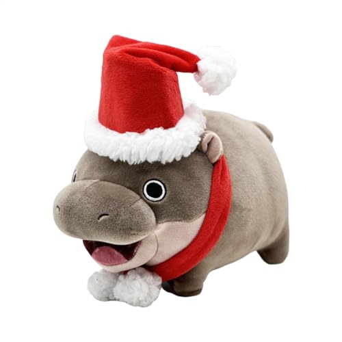 Byeaon Hippo Stuffed Animal | Cartoon Hippo Plush | Plush Hippo Toy | Pets Throw Pillow | Christmas Hippo Doll | Huggable Toy Plush | Cute Kids Plushies Toy for Study Room, Car von Byeaon