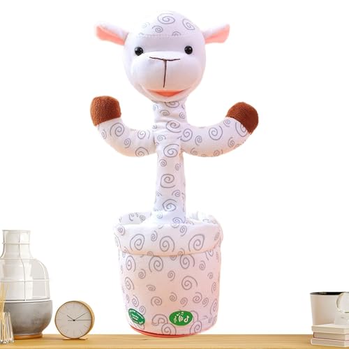 Byeaon Interactive Plush Toys | Talking Animal Dolls | Plush Rabbit Doll | Cow Plush Toy | Dancing Rabbit Plush | Interactive Cow Doll | Stuffed Animal Toys for Boys Girls, Interactive Talking Toy von Byeaon