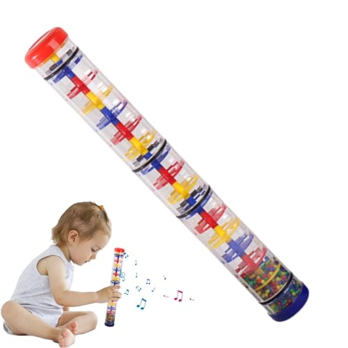 Byeaon Regen-Sound-Maker-Stick, Regen-Sound-Lärmmacher | Rainstick Musikinstrument,Regenstab-Musikinstrument, Regenrasselrohr, Regenstab-Shaker, Partybevorzugung, Kinderspielzeug von Byeaon