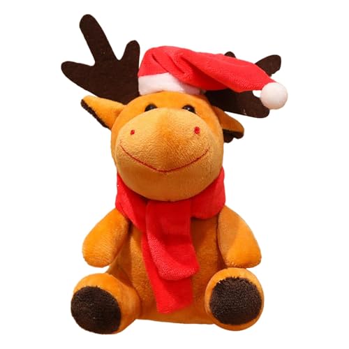 Byeaon Reindeer Christmas Stuffed | Christmas Plush Doll | Christmas Suction Cup | Plush Holiday Decoration | Stuffed Animal Reindeer | Christmas Plush Pillow for Cabinets Decoration von Byeaon