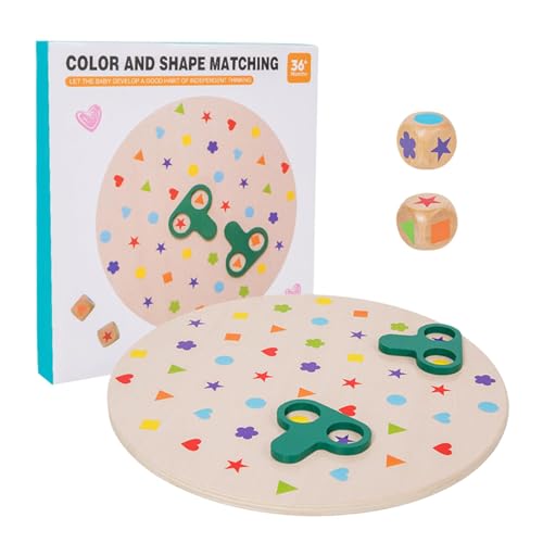 Byeaon Shape Matching Game for Kids, Farben- Und Formen-Matching-Spiel, Frühkindliche Lernförderung, Perfekt Für Eltern-Kind-Interaktion, Fördert Logisches Denken von Byeaon