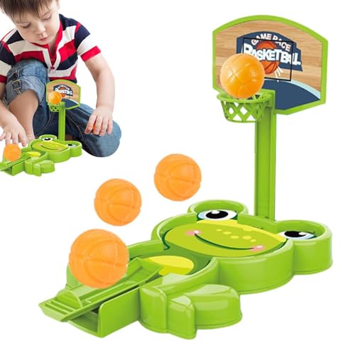 Byeaon Tisch-Basketballspiel für Kinder, Desktop-Basketballspiel,Cartoon Tischbasketballspiele Desktop | Fun Sports Neuheit Tischspielzeug, Schreibtischspiele Basketballkorb Desktop für Kinder und von Byeaon