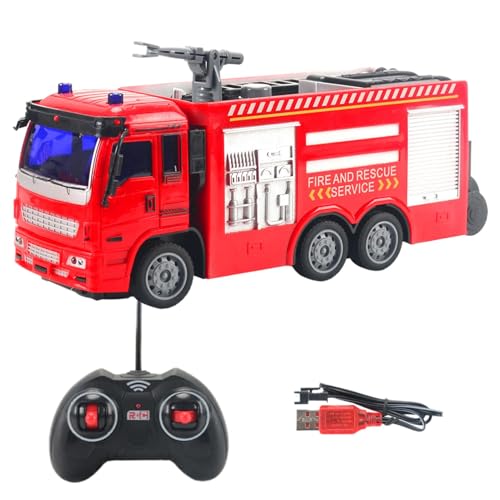 Byeaon Toddler Fire Truck Toys | Children's Fire Truck Set | Truck Car Playset | Multi-Purpose Toy Trucks | Kids Fire Truck Playset | Fire Engine Playset for Park, Kindergarten, School, Home von Byeaon