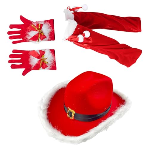 Byeaon Weihnachtsmann-Kostüm, Weihnachtsmann-Kostüm, Weihnachtsmann-Cosplay, passende Weihnachtsmann-Outfits, Weihnachtsmann-Anzug-Zubehör, tragbar und ideal für Bühnenauftritte, Urlaubspartys von Byeaon