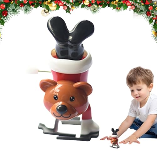 Byeaon Wind Up Toys | Christmas Wind Toys | Toy | Wind Toys | Reindeer Wind Toy | Bear Winds Decoration | Christmas Toy Set Holiday Toys for Christmas Goody Bag Filler von Byeaon