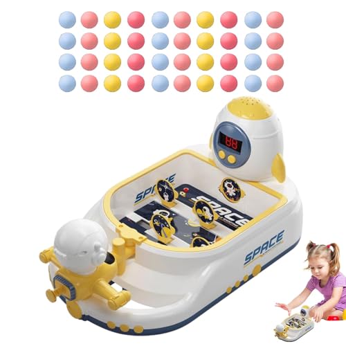 Children Pinball Machine, Educational Toy Party Favor, Beginner Pinball Machine, Fun Tabletop Pinball, Arcade-Style Pinball Machine, Portable and Ideal to Use for Kids and Family von Byeaon