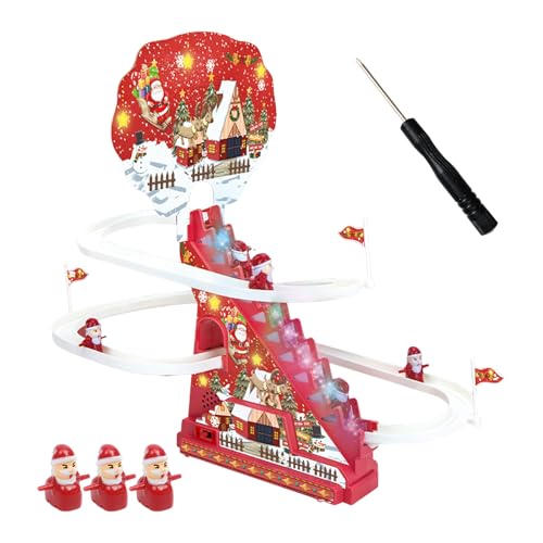 Christmas Track Slide Toy, Festive Track Slide Playset, Christmas Track Slide, Christmas-Themed Sliding, Holiday Indoor Toy Roller Coaster Playset for Kids Boys Girls von Byeaon