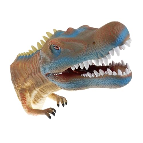 Dinosaurier-Handpuppe, Plüsch-Dinosaurier-Puppe, weiche Dinosaurier-Puppe, niedliche Dinosaurier-Puppenspielzeuge, Rollenspielspielzeug, Tierkopf-Spielzeug, Handpuppen-Spielzeug für interaktives Gesch von Byeaon