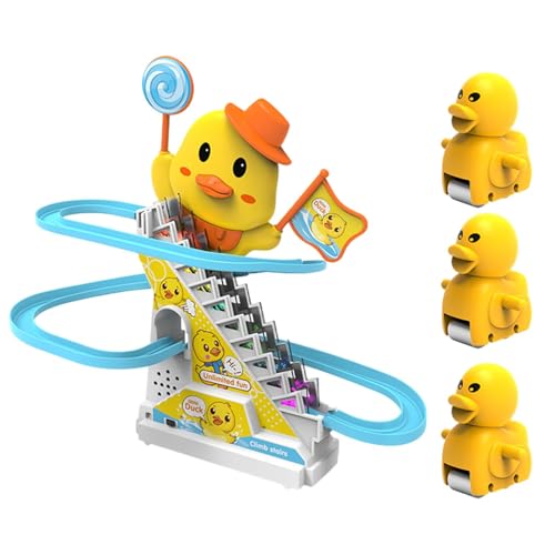 Duck Roller Coaster Toy | Stairs Climbing Ducks | Duck Toy with Music | Roller Coaster Track Set | Engaging Toddler Toy | Roller Coaster Track Sets for Most Kids Ages 3+ von Byeaon