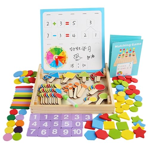 Educational Learning Tools | Preschool Math Activities | Kindergarten Math Games | Math Learning Toys | Wooden Math Box | Multi-Functional Learning Box for Thanksgiving, Christmas von Byeaon