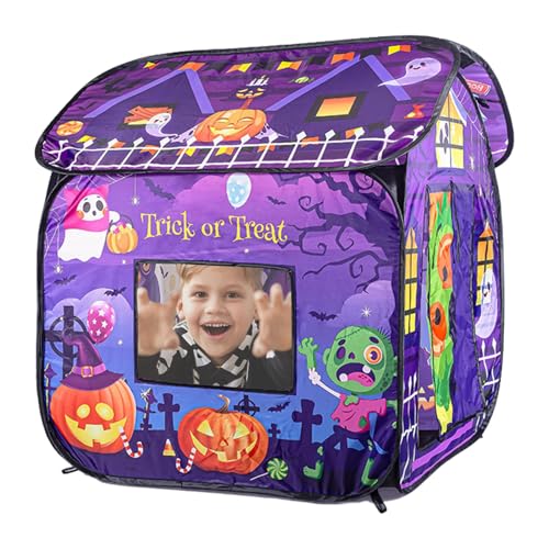 Halloween Themed Play Tent, Toddler Playhouse, Tent, Non Shrink Fade Resistant Kids Tent, Kids Halloween Party Tent, Portable and Easy to Install Tent for Kids Indoor Party von Byeaon