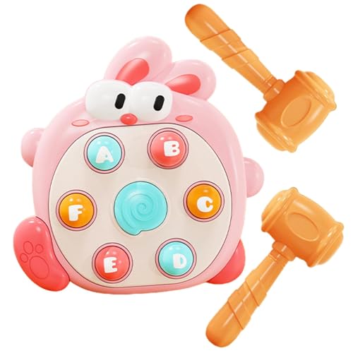 Hammering Pounding Toy | Bunny Game Machine | Fun Learning Toy | Kids Developmental Toys | Early Learning Toy | Hand Eye Coordination Bunny Hammer Toy for Kids Early Learning Hand Eye Coordination von Byeaon