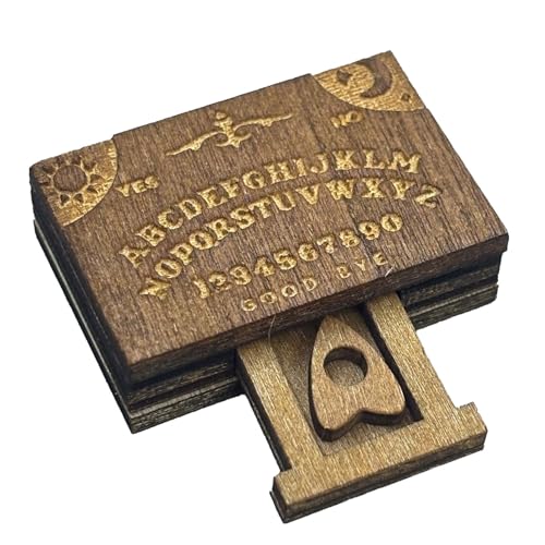 Holzminiatur Spirituelle Brett, Halloween -Party -, 3,3x2,5 cm, hölzernen Talking Board, Mystical Spirit Game, mit Lagerschublade, für Halloween -Dekoration Holzminiatur Spirituelle Brett, Halloween -Party -, 3,3x2,5 cm, hölzernen Talking Board, Mystical Spirit Game, mit Lagerschublade, für Halloween -Dekoration von Byeaon