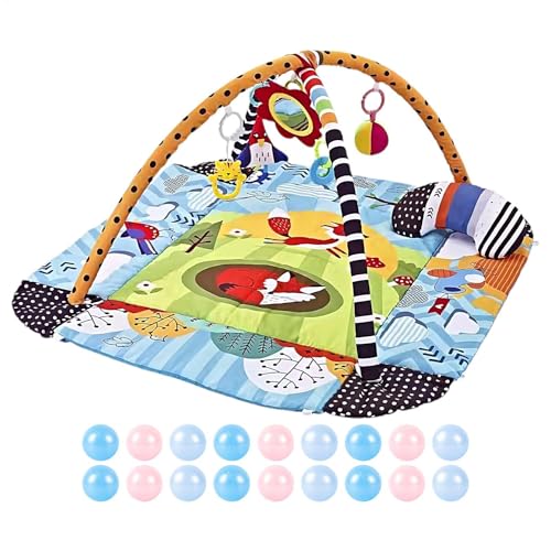 Interactive Baby Playmat | Washable Play Mat | Sensory Gym Playmats | Motor Skills Playmat | Baby Development Pad | Detachable Toy Baby Learning Play Mats for Sensory and Motor Skill Development von Byeaon