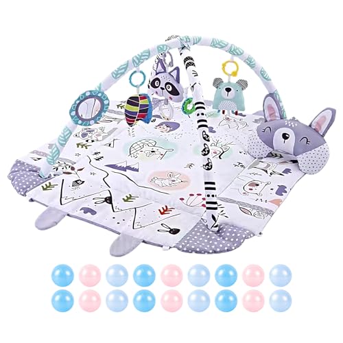 Interactive Baby Playmat | Washable Play Mat | Sensory Gym Playmats | Motor Skills Playmat | Baby Development Pad | Detachable Toy Baby Learning Play Mats for Sensory and Motor Skill Development von Byeaon