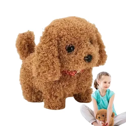 Interactive Pet Toy | Plush Pet Puppy | Robot Dog Toys | Toddler Animal Toy | Kids Walking Dog | Barking Plush Toy | Walking Robot Dogs Tail Wagging Toy for Girls and Boys Over 3 Year Old von Byeaon