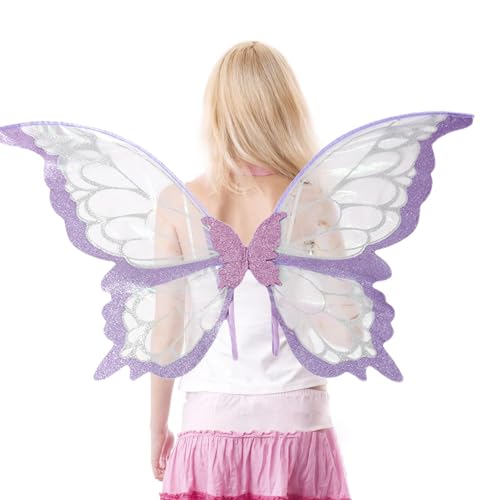 Kids Fairy Kostüm, Feenflügel für Frauen, Cosplay -Accessoires, Leichte und reisefreundliche, komfortable und verstellbare, 82 x 43 cm, für Kostümfeiern und Cosplay von Byeaon