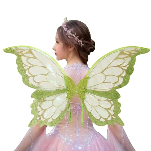 Kids Fairy Kostüm, Feenflügel für Frauen, Cosplay -Accessoires, Leichte und reisefreundliche, komfortable und verstellbare, 82 x 43 cm, für Kostümfeiern und Cosplay von Byeaon