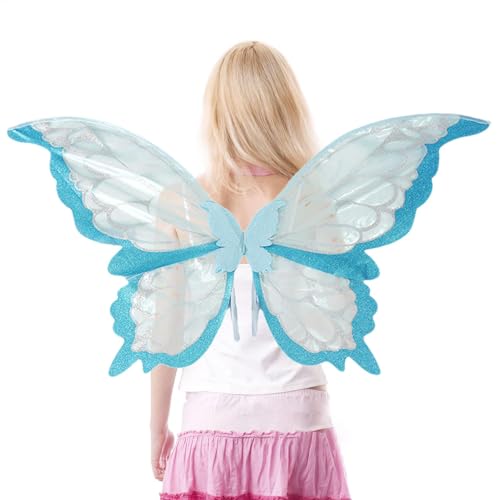 Kids Fairy Kostüm, Feenflügel für Frauen, Cosplay -Accessoires, Leichte und reisefreundliche, komfortable und verstellbare, 82 x 43 cm, für Kostümfeiern und Cosplay von Byeaon