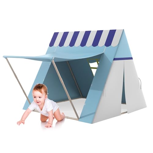 Kids Play Tent, Outdoor Play Tent, Portable Play Tent, Camping Play Tent, Parent-Child Interactive Playhouse, Children Playhouse with Roll-Up Door and Window for Games and Pretend Play von Byeaon