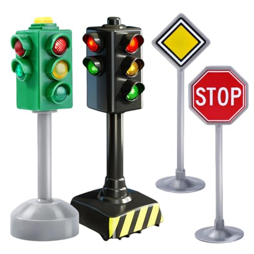 Kids Traffic Signs | Educational Traffic Indicator | Interactive Traffic Lights | Sound and Light Traffic Signal | Educational Play Traffic Lights | Interactive Educational Toys for Kids Boys von Byeaon