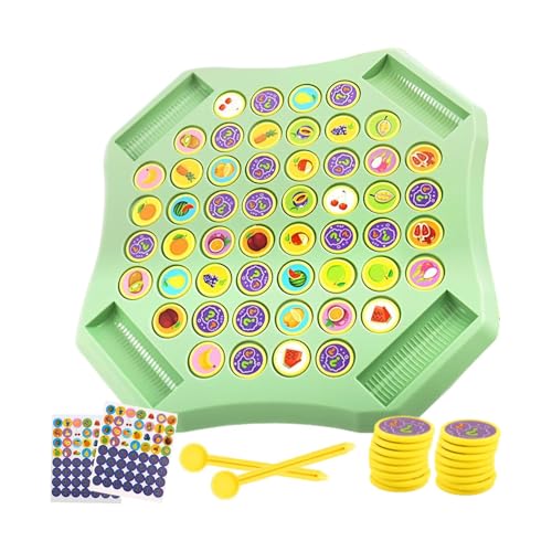 -Match-Brettspiel, ansprechende Memory Challenge, 31 cm, 54pcs Chess Memory Game, Fruit Animal Matching Chess Board, Robustes Holzdesign, für - und Familienspiel -Match-Brettspiel, ansprechende Memory Challenge, 31 cm, 54pcs Chess Memory Game, Fruit Animal Matching Chess Board, Robustes Holzdesign, für - und Familienspiel von Byeaon