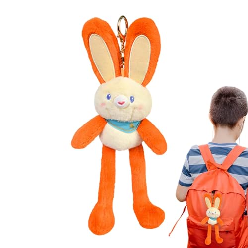 Plush Bunny Ornament | Decorative Plush Bunny | Backpack Bunny Pendant | Cute Animals Keychain | Animal Doll Pendants | Plush Bunny Accessory for Schoolbag, Purse, Car Interior von Byeaon