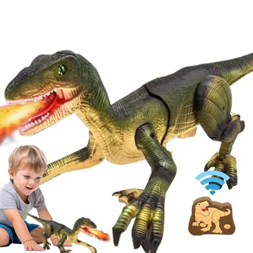 Remote Control Dinosaur | Interactive Dinosaur Toy | Educational Dinosaur Toy | Dinosaur Robot Toy | RC Dinosaur Toy | Realistic Dinosaur Toy Pets Moves Spins for Most Kids, Girls and Boys von Byeaon