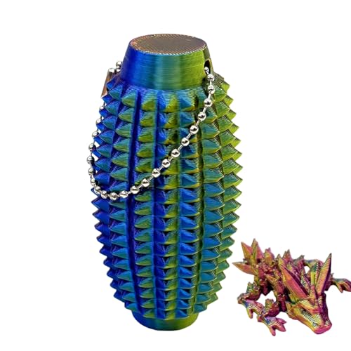 Spiky G-Rippie Stim Keychain, 3D-gedrucktes Drachenspielzeug, sensorische Zappelskulptur, Stressabbaudekoration, tragbares Reisebehörigkeitszubehör für Erwachsene Spiky G-Rippie Stim Keychain, 3D-gedrucktes Drachenspielzeug, sensorische Zappelskulptur, Stressabbaudekoration, tragbares Reisebehörigkeitszubehör für Erwachsene von Byeaon