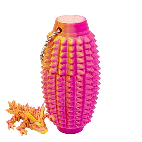 Spiky G-Rippie Stim Keychain, 3D-gedrucktes Drachenspielzeug, sensorische Zappelskulptur, Stressabbaudekoration, tragbares Reisebehörigkeitszubehör für Erwachsene Spiky G-Rippie Stim Keychain, 3D-gedrucktes Drachenspielzeug, sensorische Zappelskulptur, Stressabbaudekoration, tragbares Reisebehörigkeitszubehör für Erwachsene von Byeaon