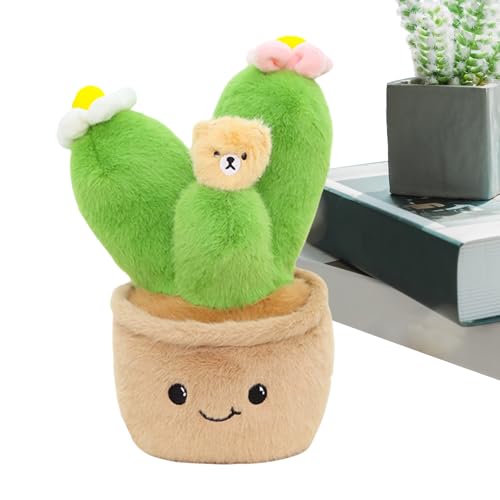 Stuffed Potted Plant Plush, Cactus Stuffed Plush Doll, Soft Potted Plant Stuffed Animal, Adorable Potted Plant Plush, Succulents Throw Pillow for Kids, Children, Toddler, Girls, Boys von Byeaon