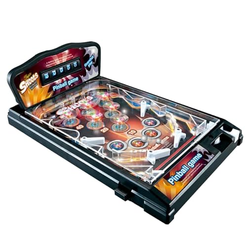 Tabletop Pinball Machine | Electric Pinball Toy | Small Pinball Game | Light-up Pinballs Puzzle | Parent-Child Interactive Pinballs | Reflex Action Pinballs for Bedroom, Living Room von Byeaon