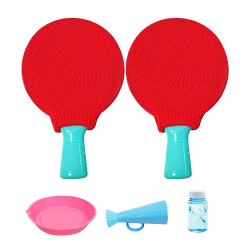 Tischtennis Blasenschläger, perfektes Outdoor -Spielzeug, 19x12x2,5 cm, Blasenhandschuhs mit Lösung, Blasenblasenprodukten, einfach zu bedienen, für Partys und Feiertage Tischtennis Blasenschläger, perfektes Outdoor -Spielzeug, 19x12x2,5 cm, Blasenhandschuhs mit Lösung, Blasenblasenprodukten, einfach zu bedienen, für Partys und Feiertage von Byeaon