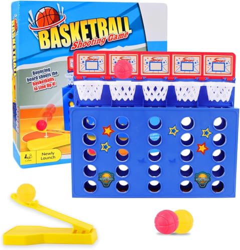 Byffoer Bounce Off Party Game,Bouncing Ball Tischspiel Wurfspiel, Mini Basketball Tischspiel Desktop Bounce Ballspiel Für Hüpfbälle Erwachsene Brettspiele Kinder Interaktive Geburtstagsfeier Spiele von Byffoer