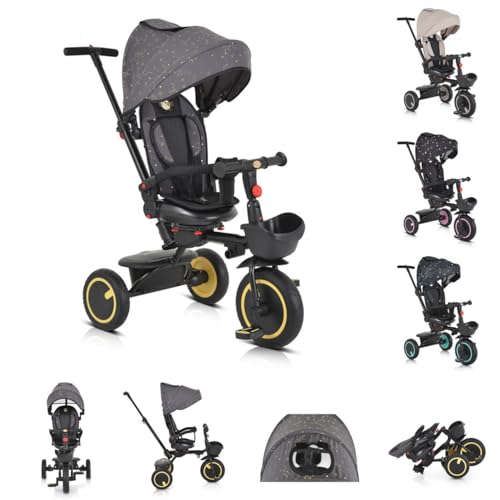 Byox Dreirad Tricycle Orion faltbar, PU-Reifen, drehbarer Sitz, Schiebestange Byox Dreirad Tricycle Orion faltbar, PU-Reifen, drehbarer Sitz, Schiebestange von Byox