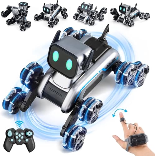 Ferngesteuertes Auto Spielzeug für Kinder ab 6 7 8 9 10 11 12 13 14 + Jahre, 8WD Gesture Sensor RC Roboter Stunt Car mit Licht, Musik, Geburtstag Weihnachten Geschenk Spielzeug für Jungen Mädchen von Byuert