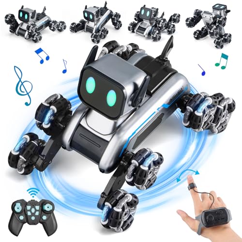 Ferngesteuertes Auto Spielzeug für Kinder ab 6 7 8 9 10 11 12 13 14 + Jahre, 8WD Gesture Sensor RC Roboter Stunt Car mit Licht, Musik, Geburtstag Weihnachten Geschenk Spielzeug für Jungen Mädchen von Byuert