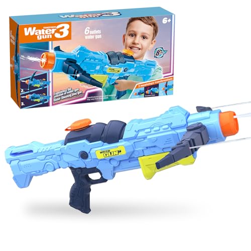 Water Wasserpistole, Armbrust Wasserpistolen für Kinder Erwachsene, Dreifachen Wasserspritzpistole Spielzeug Pistole Mit Große Reichweite, Spritzpistole für Mädchen Junge im Freien Sommer Party Strand von Byuert