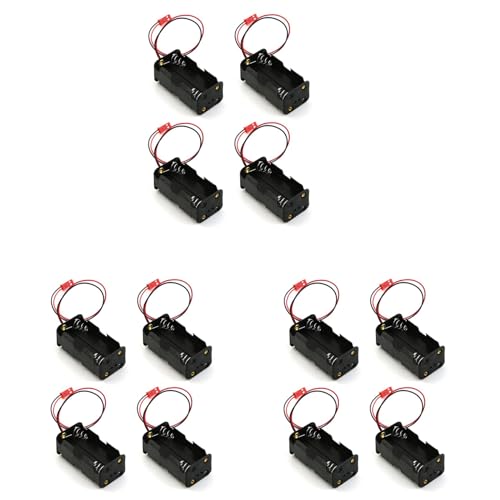 Bzwyonst 12 Packungen 6V 4XAA Batterie BehäLterkoffer Halten Packungen Kasten JST Plug Receiver für Redcat 1/8 1/10 RC Nitro Power Auto Lastwagen von Bzwyonst