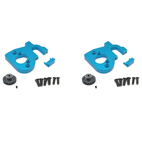 Bzwyonst 2X RC Auto Motor Halterung Halter mit Motor Getriebe für 144001 124019 124018 Blau von Bzwyonst