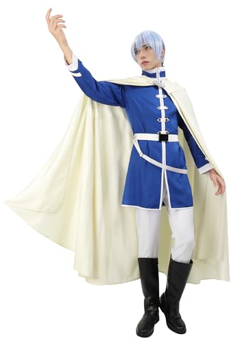 C-ZOFEK Frieren Cosplay Kostüm Outfits mit Umhang und Gürtel für Halloween-Partys (Größe XL) von C-ZOFEK