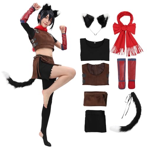 C-ZOFEK Izutsumi Cosplay-Kostüm, Outfit für Erwachsene, Damen, Halloween-Party, Braun, L von C-ZOFEK