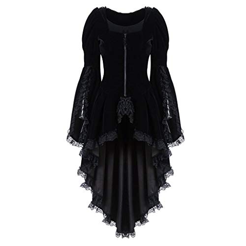 C'est TT Damen Kostüm Halloween: Mittelalter Renaissance Mittelalter Kostüm Karneval Halloween Gothic Kostüm Renaissance Damen Gothic Halloween Kostüm Kleid für Halloween Karneval von C'est TT