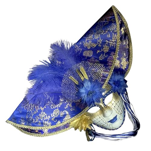 C'est TT Maskenball, Venezianische Maske Tanz Ball Party Karneval Venezianische Maske Verkleidung Halloween Maske Fasching Schwarz Maskenball Venedig Erwachsene Masquerade Mask von C'est TT