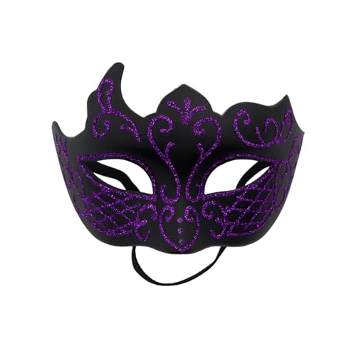 C'est TT Maskenball Maske, Venezianische Maske Karneval Erwachsene Masquerade Mask Halloween Venedig Maskenball Fasching Verkleidung Venezianische Maske Tanz Ball Party Schwarz Maske von C'est TT