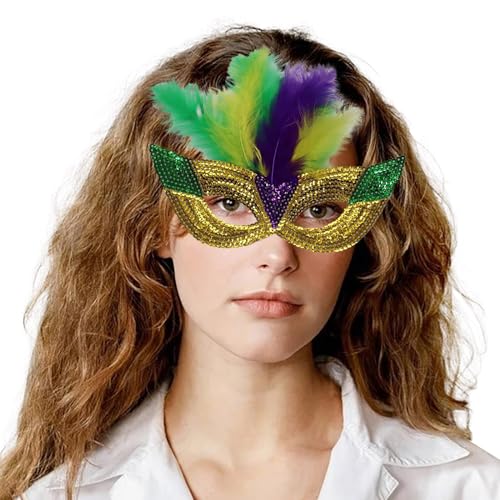 C'est TT Retourenkauf Angebote, Venezianische Maske Venedig Verkleidung Maskenball Tanz Ball Party Karneval Maske Halloween Schwarz Venezianische Maske Erwachsene Fasching Masquerade Mask von C'est TT