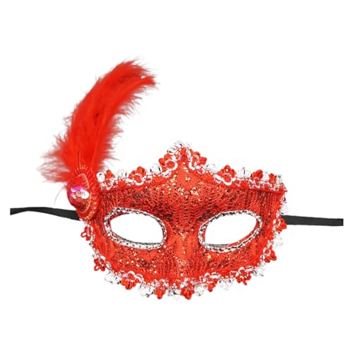 C'est TT Retourenware, Venezianische Maske Erwachsene Verkleidung Venezianische Maske Schwarz Karneval Masquerade Mask Tanz Ball Party Halloween Maske Fasching Venedig Maskenball von C'est TT