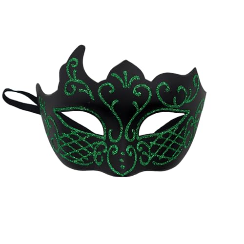 C'est TT Venezianische Maske, Venezianische Maske Karneval Erwachsene Masquerade Mask Halloween Venedig Maskenball Fasching Verkleidung Venezianische Maske Tanz Ball Party Schwarz Maske von C'est TT