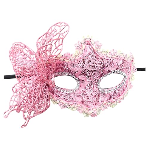 C'est TT Venezianische Masken, Venezianische Maske Fasching Verkleidung Masquerade Mask Erwachsene Halloween Venezianische Maske Tanz Ball Party Schwarz Maske Karneval Venedig Maskenball von C'est TT