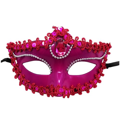 C'est TT Venezianische Masken, Venezianische Maske Verkleidung Karneval Maskenball Schwarz Erwachsene Maske Fasching Tanz Ball Party Venezianische Maske Halloween Venedig Masquerade Mask von C'est TT